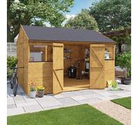 Billyoh Expert Tongue And Groove Reverse Apex Workshop - 12X10 - Windowed