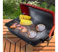 BillyOh Foldable Picnic and Camping BBQ Red Table Top Camping Barbecue with Lid Lightweight and Compact