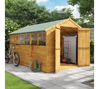 Billyoh Master Tongue And Groove Apex Wooden Shed - 12X8 - Windowed