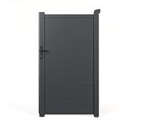 BillyOh Nova Pedestrian Aluminium Gate Full Privacy Metal Safety Outdoor Garden Gate with Lock (100cm x 173cm)