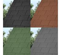 BillyOh Premium Felt Roofing Shingles - Felt Tiles Pack - Grey Roofing Shingle Pack (12 m²)