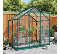 Billyoh Rosette Hobby Aluminium Polycarbonate Greenhouse - 6X4 Green