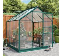 Billyoh Rosette Hobby Aluminium Polycarbonate Greenhouse - 6X6 Green