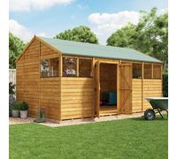 BillyOh Switch Overlap Apex Shed - 16x10 Windowed