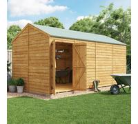 BillyOh Switch Overlap Apex Shed - 16x8 Windowless