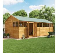 BillyOh Switch Overlap Apex Shed - 24x10 Windowed