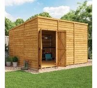 BillyOh Switch Overlap Pent Shed - 12x10 Windowless