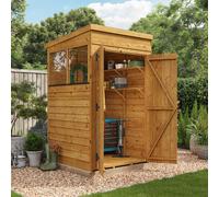 BillyOh Switch Overlap Pent Shed - 4x4 Windowed