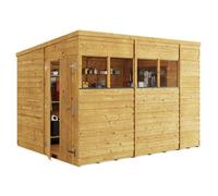 BillyOh Switch Overlap Pent Shed - 10x8 Windowed