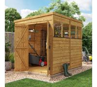 (8x6, Windowed) BillyOh Switch Overlap Pent Shed