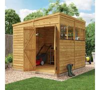 BillyOh Switch Overlap Pent Shed - 8x8 Windowed
