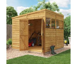 Billyoh Switch Overlap Pent Wooden Shed - 8X8 Windowed