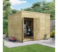Billyoh Switch Tongue And Groove Pent Wooden Shed - 10X8 Windowless - 15mm Thickness