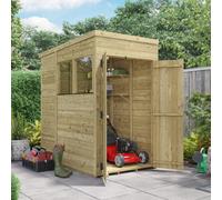 Billyoh Switch Tongue And Groove Pent Wooden Shed - 4X6 Windowed - 11mm Thickness
