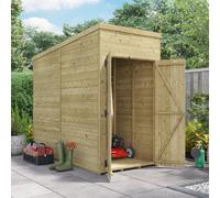 Billyoh Switch Tongue And Groove Pent Wooden Shed - 4X8 Windowless - 11mm Thickness