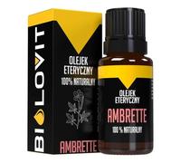 Bilovit Natural Ambrette Essential Oil 100% Pure Fragrance Oil, Relax, Aromatherapy 10 ml