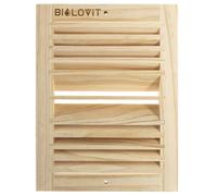 Bilovit Pine Sauna Vent Grille, Wooden Air Vent Cover, 210 x 160 mm