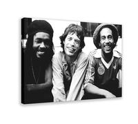 BILQAHT Bob Marley, Mick Jagger & Peter Tosh, Poster Canvas Poster Wall Art Decor Print Picture Paintings for Living Room Bedroom Decoration 08x12inch(20x30cm)