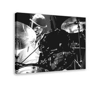 BILQAHT Led Zeppelin John Bonham Live Poster, Retro Art Canvas Poster Wall Art Decor Print Picture Paintings for Living Room Bedroom Decoration 12x18inch(30x45cm)