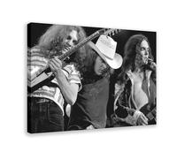 BILQAHT Lynyrd Skynyrd Concert Poster, Allen Collins, Ronnie Van Zant, Gary Rossington Canvas Poster Bedroom Decor Landscape Office Room Decor Gift 16x24inch(40x60cm)
