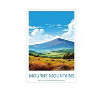 BILQAHT Mourne Mountains Travel Art (1) Canvas Poster Bedroom Decor Landscape Office Room Decor Gift 16x24inch(40x60cm)