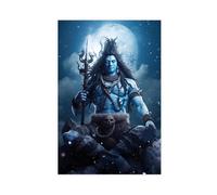 BILQAHT Shiva-Hindu Art-Hindu God Decor (1) Canvas Poster Bedroom Decor Landscape Office Room Decor Gift 08x12inch(20x30cm)