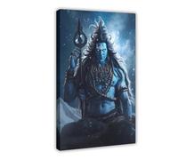 BILQAHT Shiva-Hindu Art-Hindu God Decor (3) Canvas Poster Bedroom Decor Landscape Office Room Decor Gift 24x36inch(60x90cm)