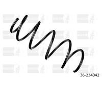 Suspension spring Front Axle 36-234042 BILSTEIN for FIAT PUNTO EVO GRANDE PUNTO