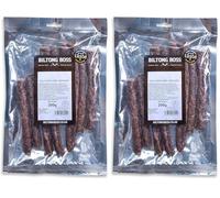 Biltong Boss Chilli Garlic Droewors, Authentic Traditional Recipe, Ready To Eat Flavoured Meat High Protein Snack, Suitable For Paleo, Keto, Atkins Diets & Post-Workout, Low Sugar & Carbs, 200g