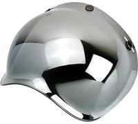 Biltwell Chrome Universal Mirror Anti-Fog 3-Snap Bubble Shield - BS-CHR-AF-SD
