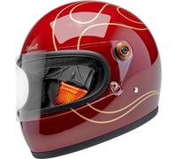 Biltwell Gringo S Garnet, full face helmet XL Red/Gold
