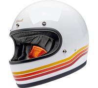 Biltwell Gringo Sunset Spectrum, full face helmet XL White/Red/Orange/Yellow