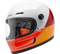 Biltwell Gringo SV, full face helmet XL White/Red/Orange