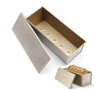 Biluer 1000g Loaf Tin for Baking Banana Bread Tin Bread Tin for Baking Loaf Pan Bread Pan Large Loaf Tin Ideal for Making Perfectly Shaped Toast at Home 32 * 12 * 11cm
