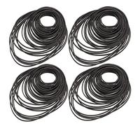 Biluer 180PCS Mix Machine Square Belt, Rubber Tape Belt for Recorders, Video Machines, Walkman, DVD Drives