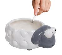 Biluer Outdoor Ashtray, Pocket Ashtray with Lid for Outdoors, Ceramic Wind Ashtray