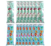 Biluer Pack of 16 Burp Bags Vomiting Bags Car Poop Bags with Ring for Children and Adults Burp Bags for Nausea and Vomiting in the Car and On the Go 1500 ml Disposable Bags (Cartoon Style)