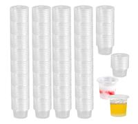 Biluer Plastic Shot Glasses Disposable, 1000 PCS 20ml Shot Glasses Plastic Dessert Cups Disposable Suitable for All Kinds of Parties