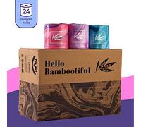 Bim Bam Boo - Organic Bamboo Toilet Paper | Hypoallergenic Biodegradable Bath Tissue for Sensitive Skin | Lint Free, Septic Safe, Plastic Free | Best Value 2 PLY - 24 Rolls - 295 Sheets per Roll