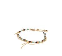 Bimba y Lola beaded chain bracelet - Gold One Size