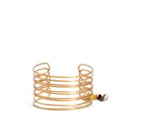 Bimba y Lola layered beaded cuff bracelet - Gold One Size