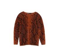 BIMBA Y LOLA long caramel snake fur sweater - Orange XXS-XS-S-M-L-XL