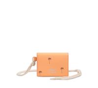 Bimba y Lola Palms small leather card holder - Orange One Size