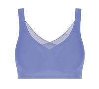 BIMEI Seamless lace Mastectomy Bra Daily Bra for Breast Breast Forms Pocket Bra (Blue, M)