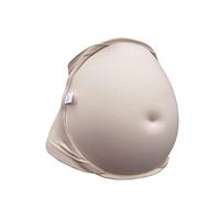 BIMEI Seamless waistband with sponge belly for easy use fake pregnant belly movie props TV series props spoof costume cosplay (Beige, M For 5-8mo)