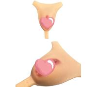 BIMEI Self-Adhesive Fake Vagina Hiding Camel Toe Underwear Panty Pads Silicone Pads Drag Queen Transgender Crossdresser (UK, Alpha, One Size, Regular, Regular, Beige Self Adhesive)