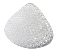 BIMEI Silicone Swim Form Breast Prosthesis Enhancement Inserts for Mastectomy Women Pockets Bra Swimsuit-Waterproof, Breathable, Reusable Clear Gel Filler,1 Piece Triangle (Clear, #7)