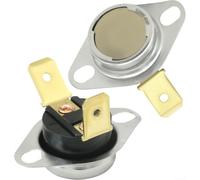 Bimetal High Limit Thermostat Auto Reset for Commercial Laundry Dryers | Black Reset Thermostat Queen for huebsch for unimac Clothes Dryer Controller 210F Temperature Cutoff