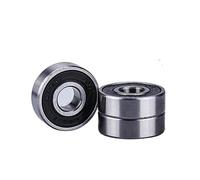 Bimetal Seal Shield Micro deep Groove Bearing 10pcs 608-2RS 8mmX22mmX7mm Black Double Rubber Sealing Cover Deep Groove Ball Bearing