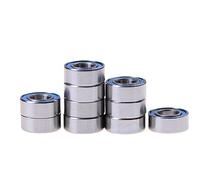 Bimetal Seal Shield Micro deep Groove Bearing 10pcs MR105-2RS 5x10x4mm Miniature Ball Bearings Rubber Sealed Ball Bearing